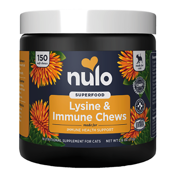 Superfood Lysine & Immune Chews for Immune Health Support Soft & Chewy Cat Supplements