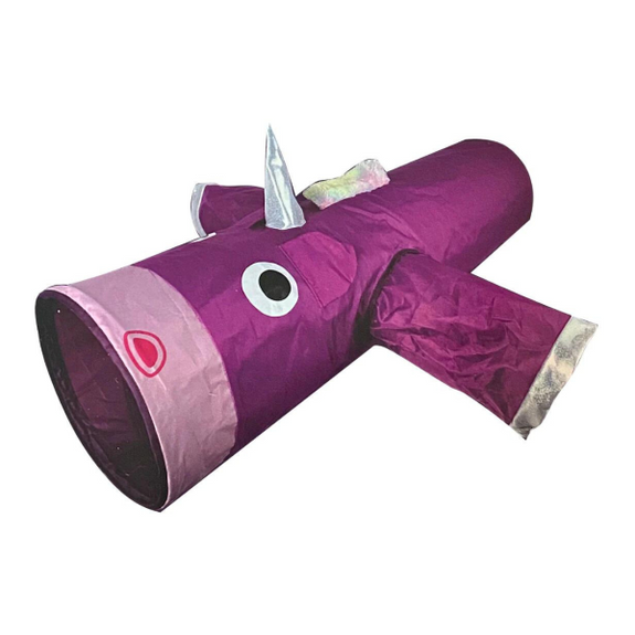 Mad Cat Magical Mewnicorn Unicorn Tunnel Cat Toy Purple