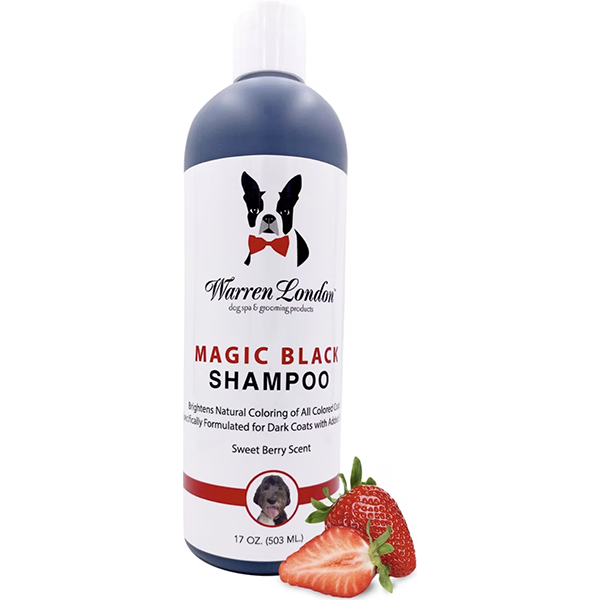 Magic Black Dark Coat Brightening Sweet Berry Scented Dog Shampoo