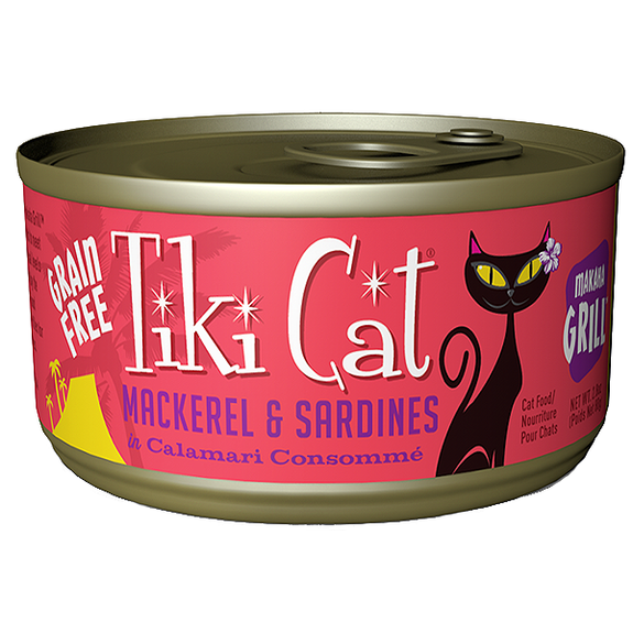 Makaha Grill Grain-Free Mackerel & Sardine In Calamari Consomme Canned Cat Food