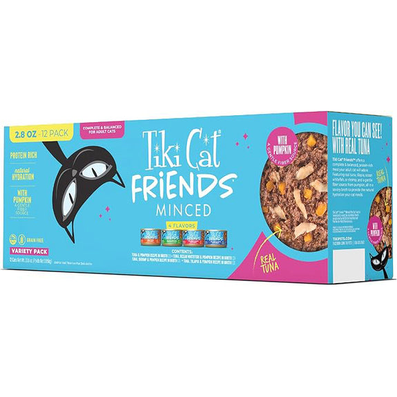 Friends Minced Tuna Variety Pack Grain-Free Wet Canned Cat Food