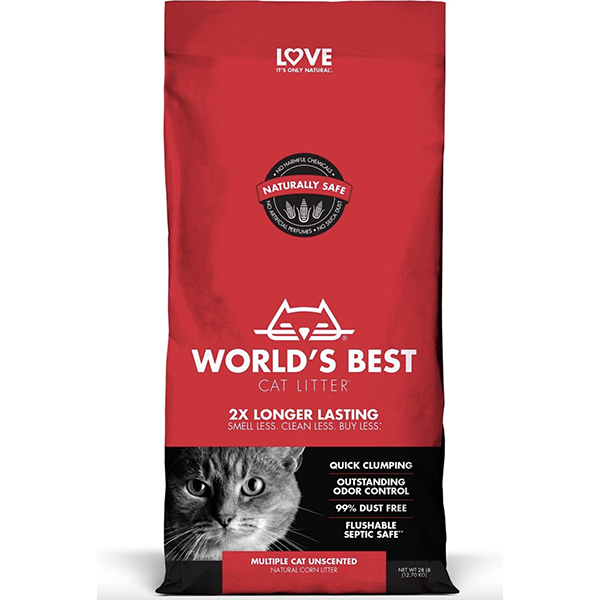 Multiple Cat Unscented Corn-Based Clumping Formula Cat Litter