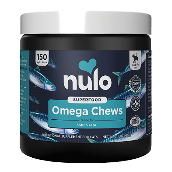 Superfood Omega Chews for Skin & Coat Soft & Chewy Cat Supplements