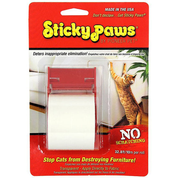 SmartCat On-A-Roll Sticky Paws Adhesive Strips Cat Furniture Scratching Deterrent