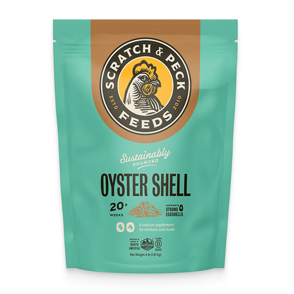 Sustainably Sourced Oyster Shell Calcium Supplement for Hens & Ducks