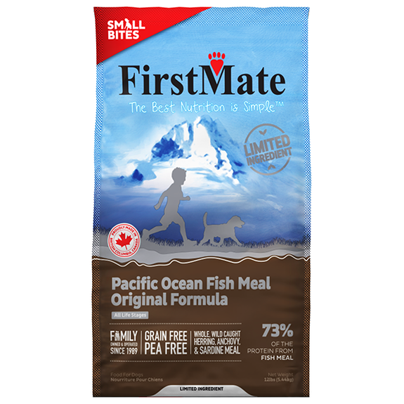 Small Bites Pacific Ocean Fish Meal Original Formula Limited Ingredient Diet Grain-Free Dry Dog Food