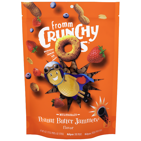 Crunchy O's Peanut Butter Jammers Flavor Crunchy Dog Treats