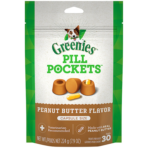 Pill Pockets Canine Peanut Butter Dog Treats