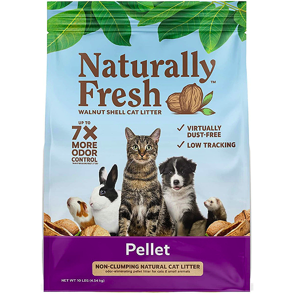 Walnut Shell Pelleted Non-Clumping Unscented Cat Litter