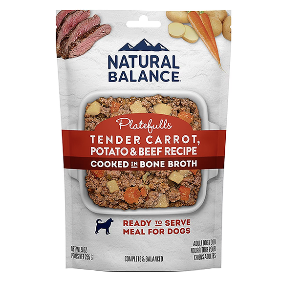 Platefulls Tender Carrot, Potato & Beef Recipe Pouch Grain-Free Wet Dog Food