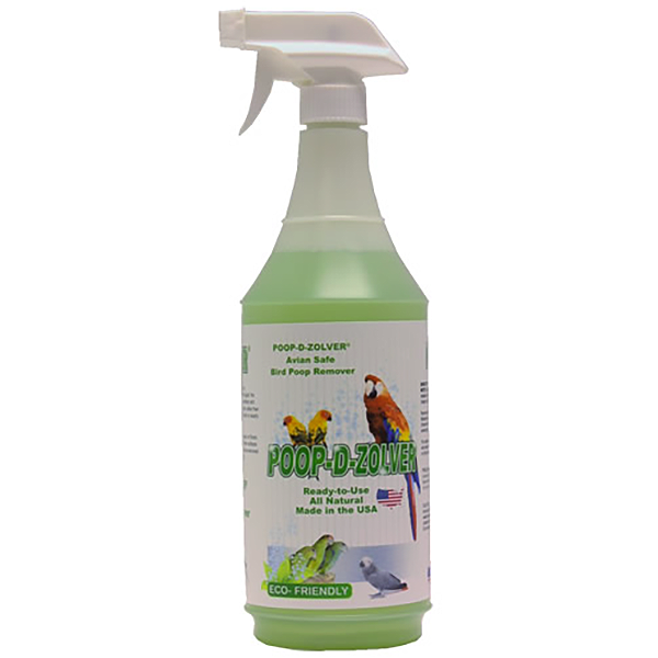 Poop-D-Solver Ready-To-Use All Natural Enzymatic Cage Cleaner for Birds Lime Coconut Scent