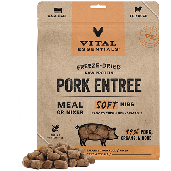 Pork Soft Nibs Freeze-Dried Grain-Free Dog Food