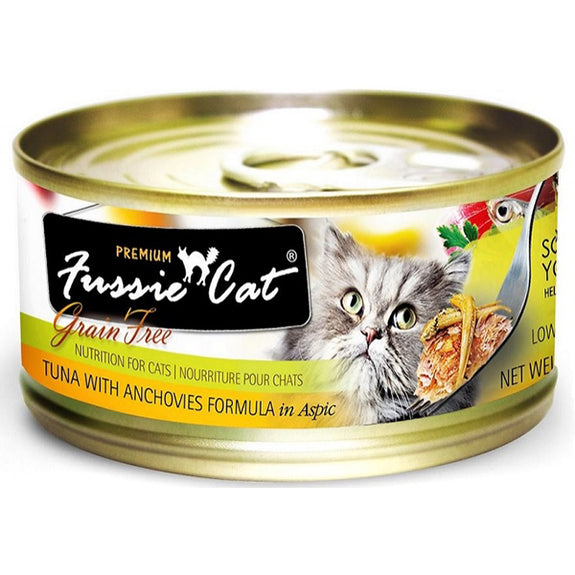 Premium Tuna with Anchovies Formula in Aspic Grain-Free Canned Cat Food