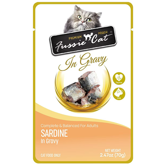 Premium Sardine in Gravy Grain-Free Wet Pouch Cat Food