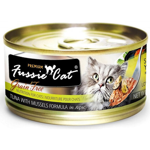 Premium Tuna with Mussels Formula in Aspic Grain-Free Canned Cat Food