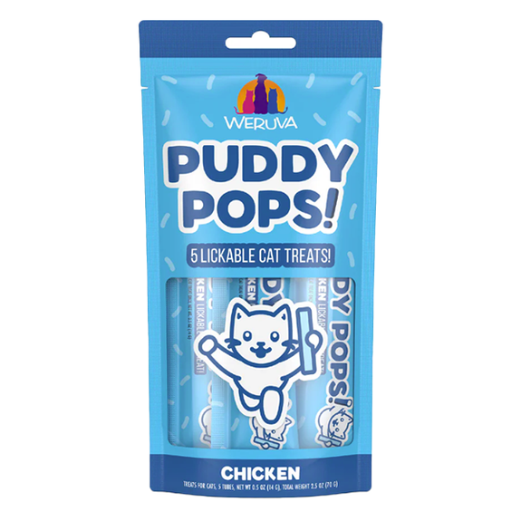 Puddy Pops Chicken Grain-Free Lickable Cat Treats