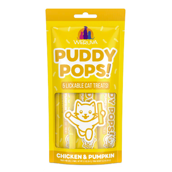 Puddy Pops Chicken & Pumpkin Grain-Free Lickable Cat Treats