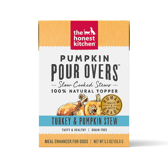 Pour Overs Grain-Free Turkey & Pumpkin Stew Recipe Food Topper for Dogs