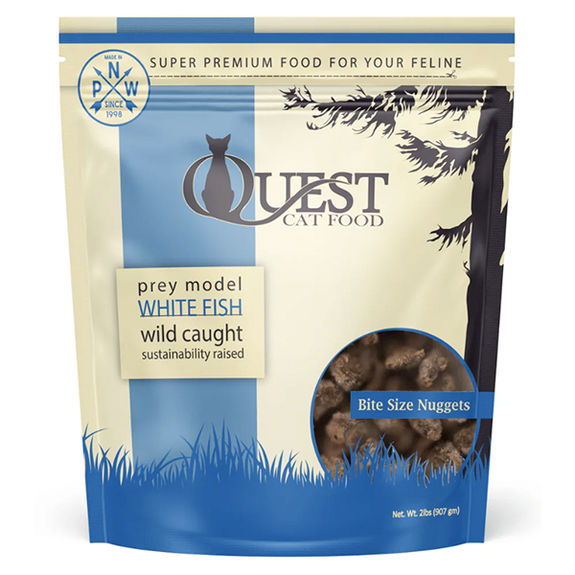 Quest Prey Model White Fish Frozen Raw Grain-Free Cat Food