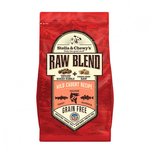 Raw Blend Kibble Wild Caught Recipe Dry Grain-Free Dog Food