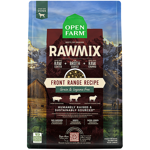 RawMix Front Range Recipe Beef, Pork & Lamb Grain-Free Freeze-Dried Coated & Infused Dry Dog Food