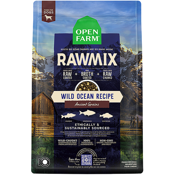 RawMix Wild Ocean Recipe Ancient Grains Freeze-Dried Coated & Infused Dry Dog Food