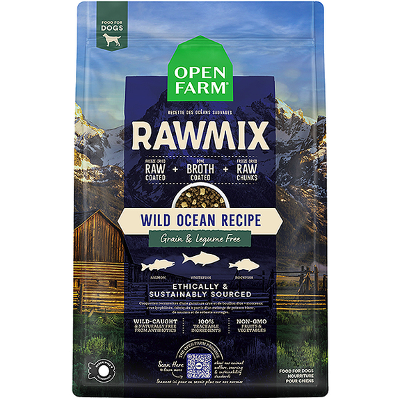 RawMix Wild Ocean Recipe Grain-Free Freeze-Dried Coated & Infused Dry Dog Food