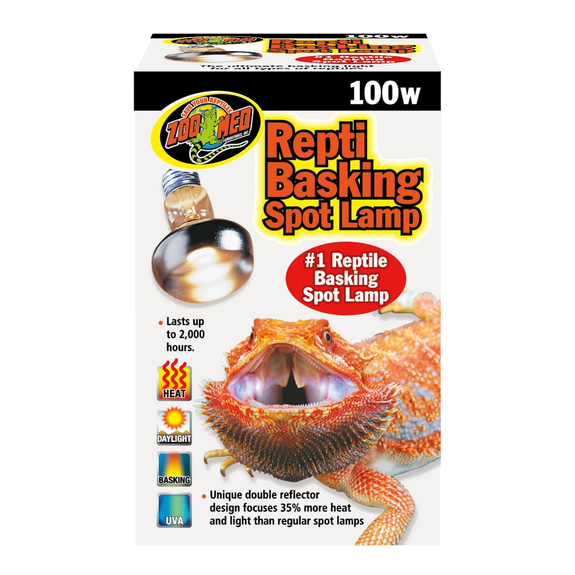 Repti Basking Spot Lamp Reptile UV Light & Heat Emitter 100 Watt