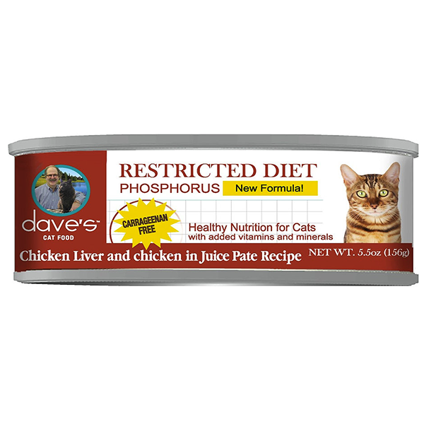 Restricted Diet Phosphorous Chicken Liver & Chicken Pate Canned Cat Food