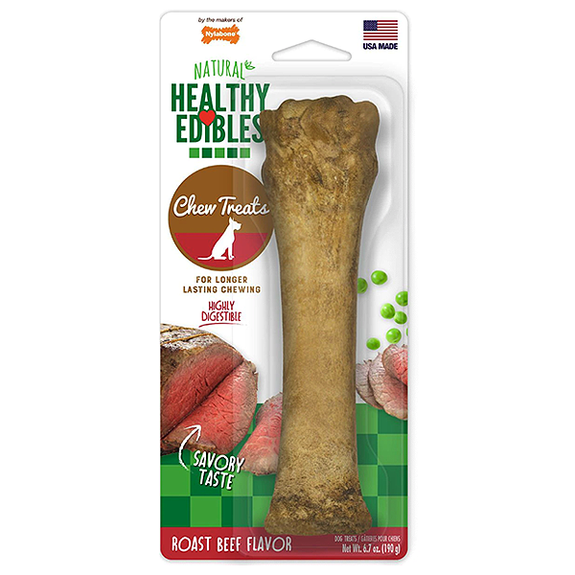 Healthy Edibles Roast Beef Bone Dog Chew Treat