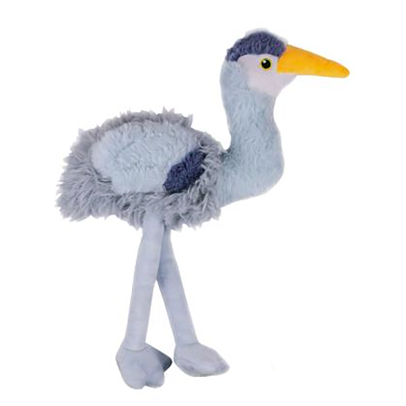 Heron Rope Body Plush Squeaky Dog Toy