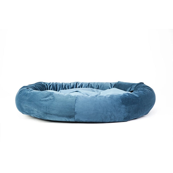 The Robertson Round Dog Bed Blue