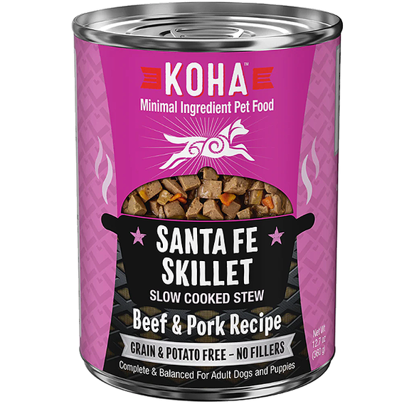 Santa Fe Skillet Slow Cooked Stew with Beef & Pork Recipe Grain-Free Canned Dog Food