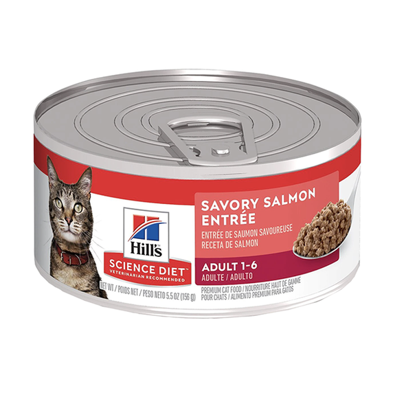 Savory Salmon Entreé Adult Wet Paté Canned Cat Food