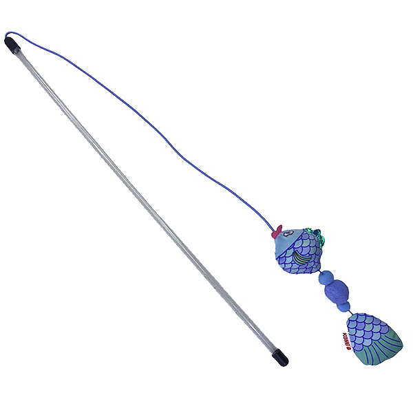 Scrattles Wand Teaser Fish Interactive Cat Toy