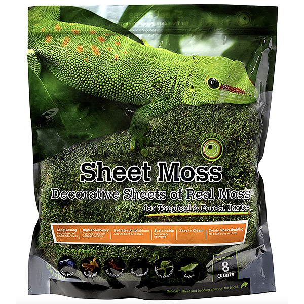 Sheet Moss Green Humidity & Decorative Clumps for Tropical & Forest Terrariums