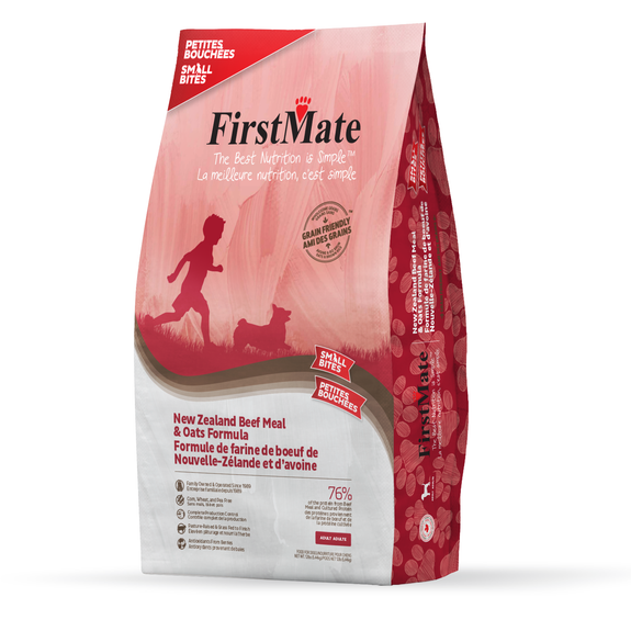 New Zealand Beef Meal & Oats Formula Small Bites Grain-Friendly Dry Dog Food