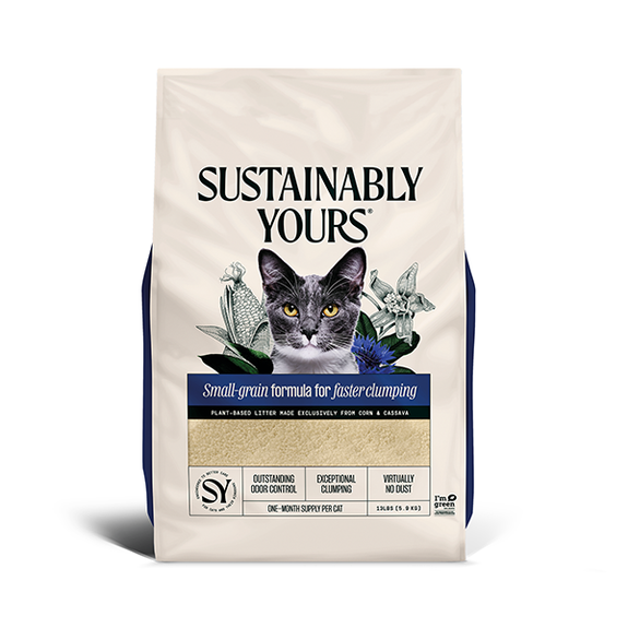 Small Grain Formula Plant-Based Corn & Cassava Natural Cat Litter