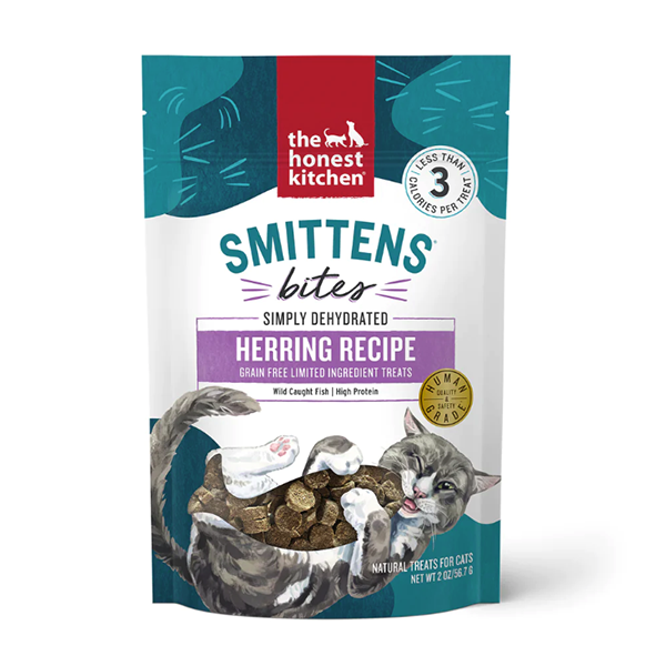 Smittens Bites Herring Recipe Dehydrated Grain-Free Limited Ingredient Cat Treats