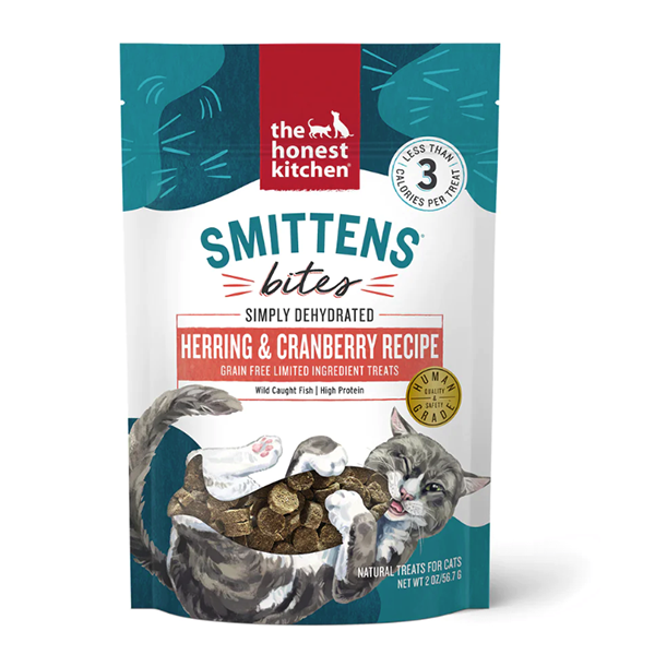 Smittens Bites Herring & Cranberry Recipe Dehydrated Grain-Free Limited Ingredient Cat Treats
