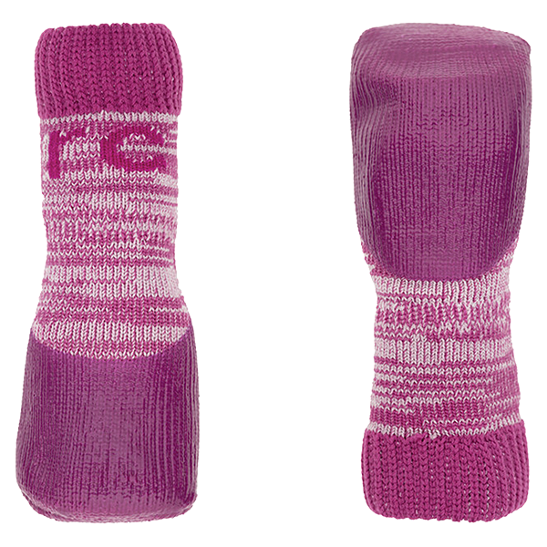 Sporty Pawks Protective Dog Socks with Anti-Slip Gripper Bottom Pink