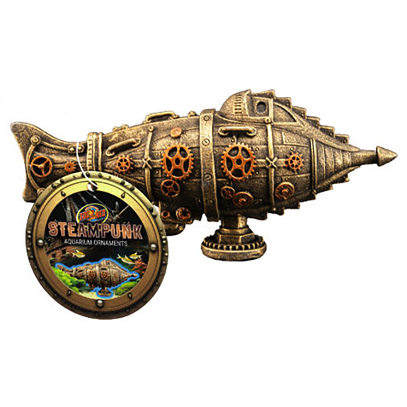 Steampunk Ornaments Bronze Submarine Aquarium Decor