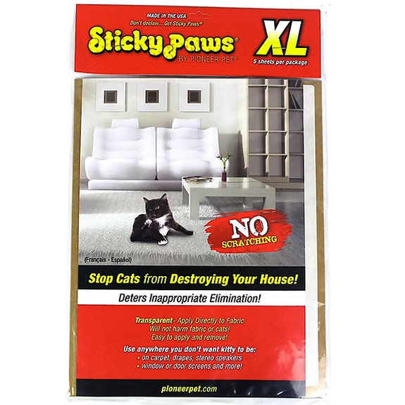 SmartCat Sticky Paws Adhesive Strips Cat Furniture Scratching Deterrent