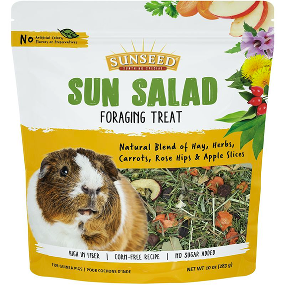 Sunseed Sun Salad High Fiber Forage-Style Treat for Guinea Pigs