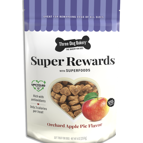 Super Rewards with Superfoods Orchard Apple Pie Soft Baked Training Dog Treats