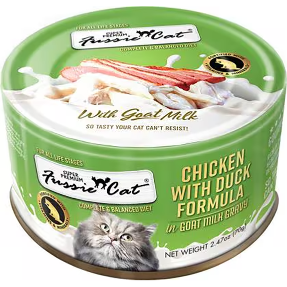 Super Premium Chicken with Duck Formula in Goat Milk Gravy Wet Canned Grain-Free Cat Food