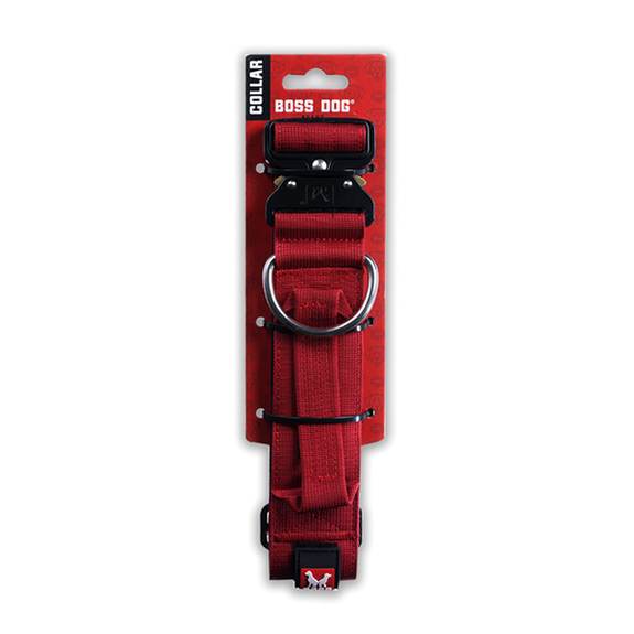 Boss Tactical Heavy Duty Dog Collar Red