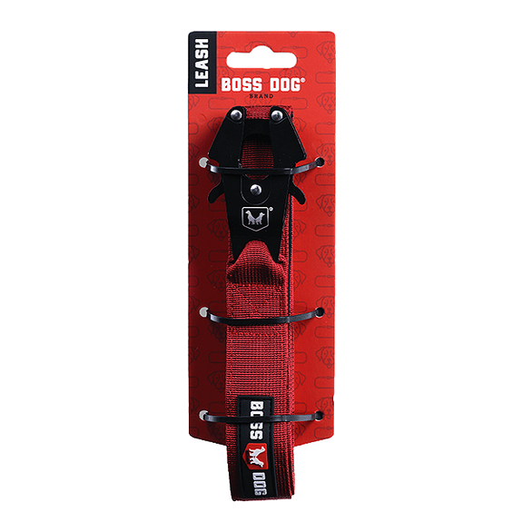 Boss Tactical Durable Dog Leash Red