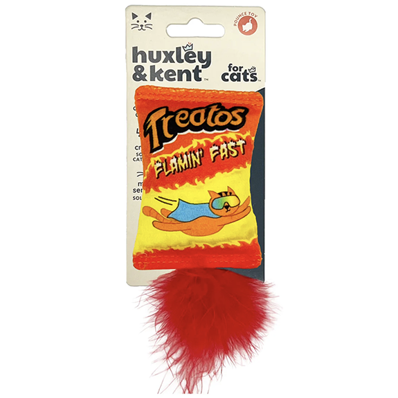 Treatos Snacks Flamin' Fast Plush Catnip Cat Toy