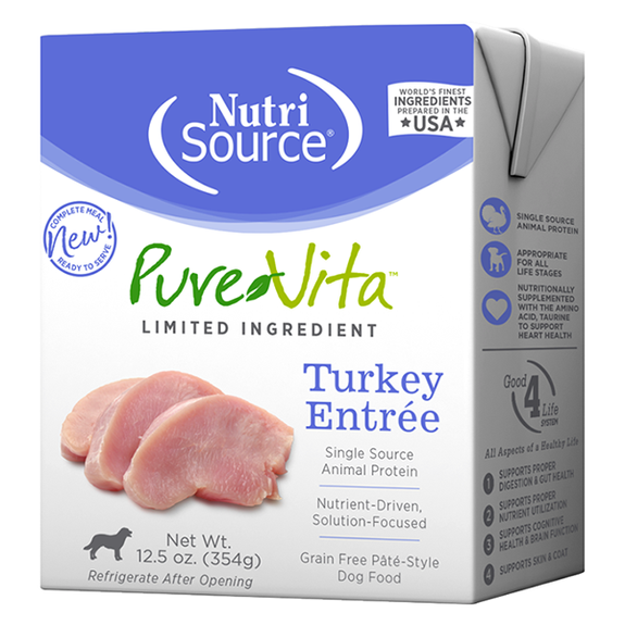Limited Ingredient Turkey Entrée Pate Grain-Free Wet Carton Dog Food